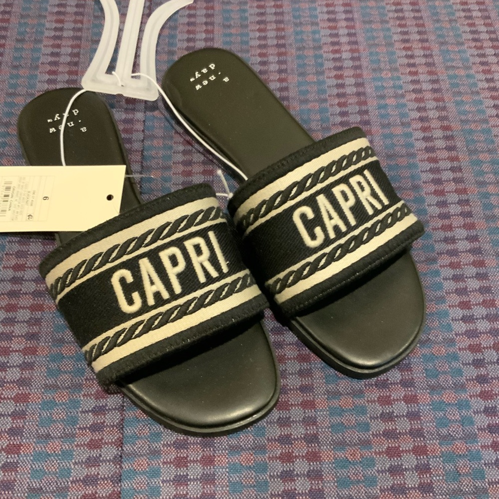 Capri slide sandals